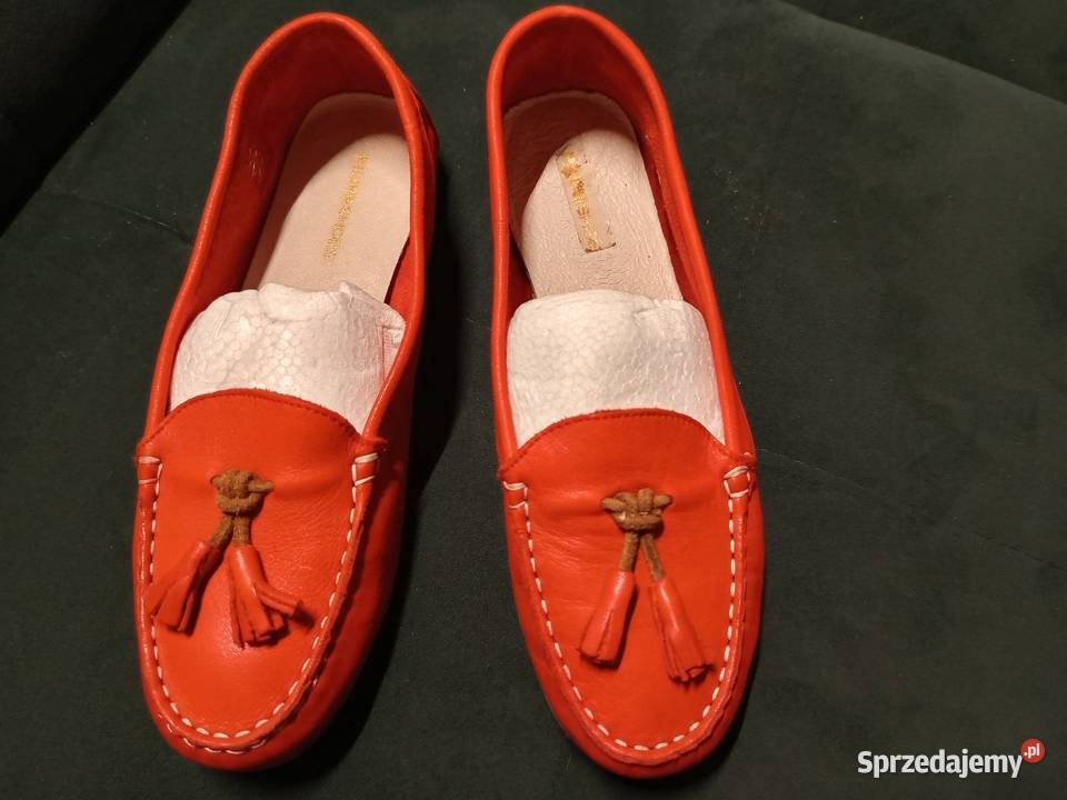 Półbuty Damskie  Mokasyny Filipe Czerwone 8339 Moda i Styl Warszawa sprzedam