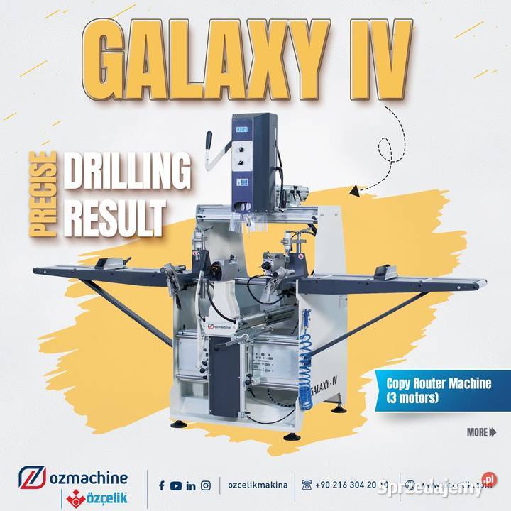 Frezarko kopiarka GALAXY IV 3 niezależne silniki Obodowo