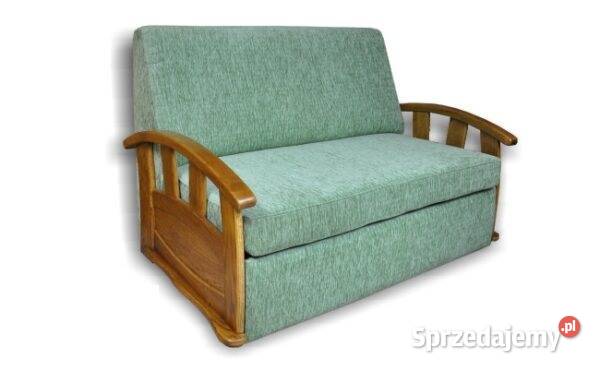 Sofa zielona rozkładana z funkcją spania promocyjna cena