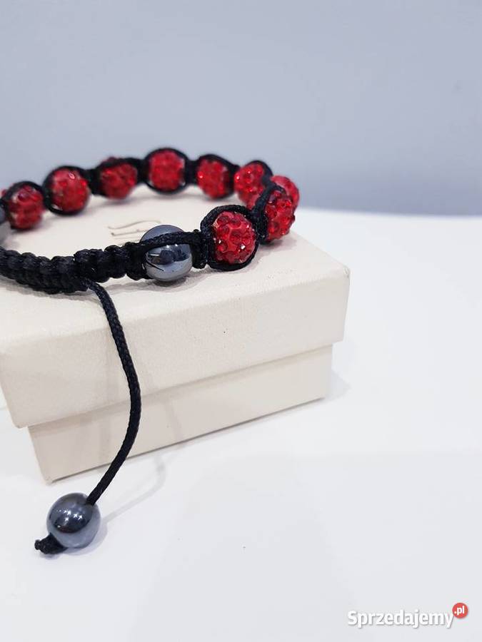 Damska bransoletka z kryształkami shamballa śląskie Dąbrowa Górnicza sprzedam