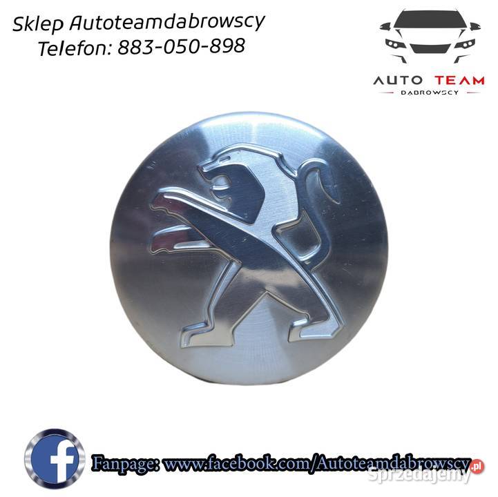 Dekielek kapsel kołpaczek Peugeot 60 mm