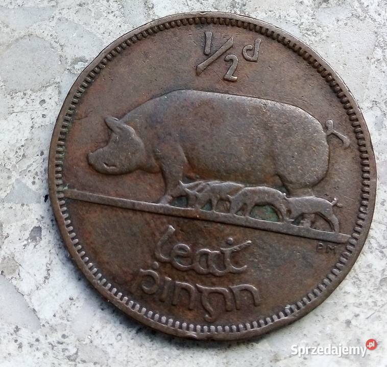 IRLANDIA 12 PENNY 1928 r BRONZE Legionowo