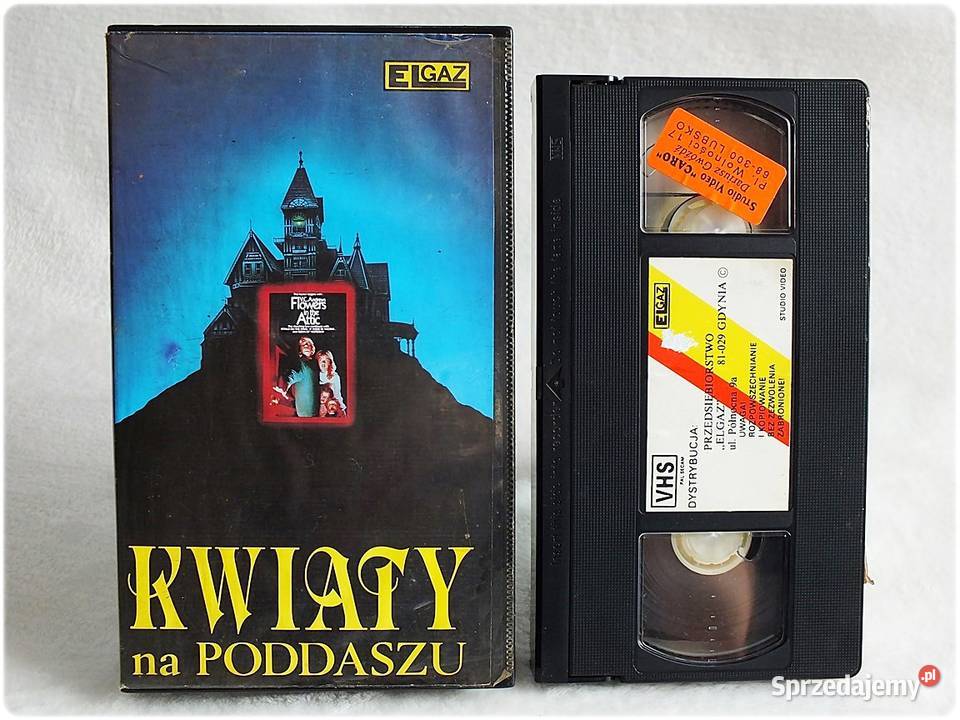 Kaseta VHS Film Kwiaty na poddaszu Film na Video Żary
