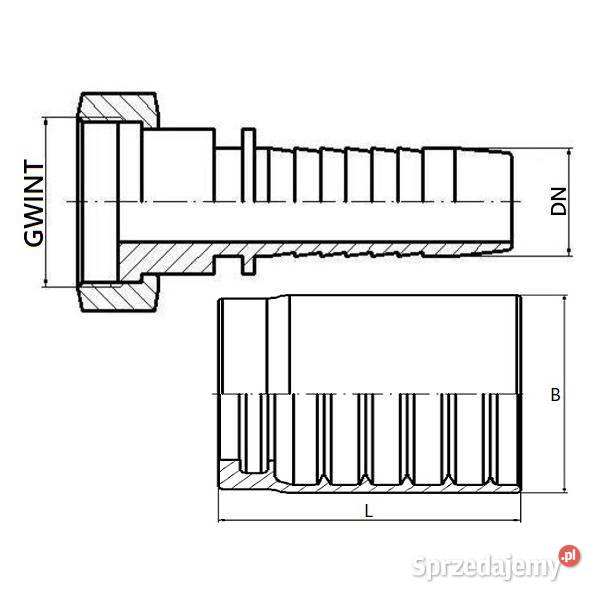 5x Zakuwka Prosta Płaska M22 Z TULEJĄ DN13 12 kujawsko-pomorskie Solec Kujawski