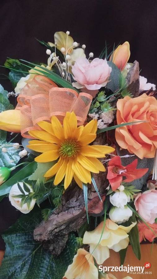 Kompozycja obciążona 60x40x25 pomarańczowy Wyposażenie wnętrz Koszyce sprzedam