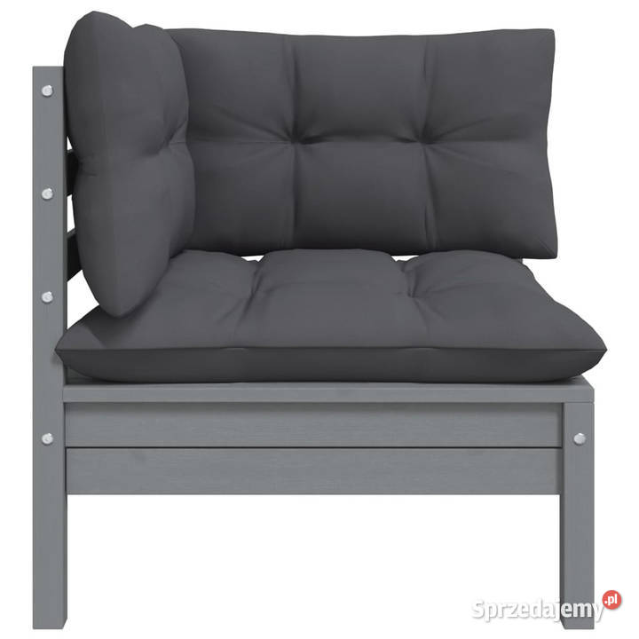 2osobowa sofa ogrodowa z szarymi poduszkami Warszawa