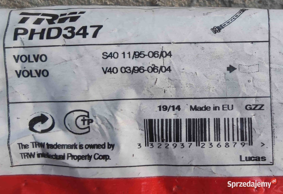przewody hamulcowe tył V40 Chęciny sprzedam
