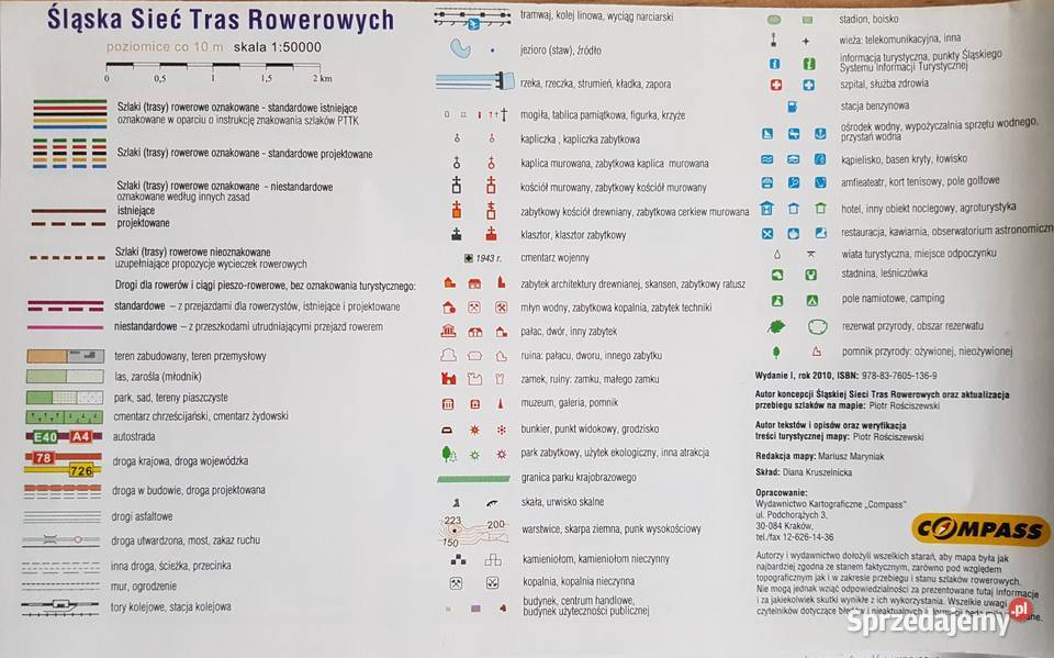 Szlaki Rowerowe Górnośląskiego szczegółowa mapa śląskie Jaworzno