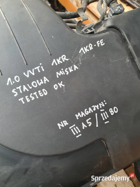 SILNIK KOMPLETNY Toyota Aygo 10 12V 68 sprawny osobowe lubelskie Rudka