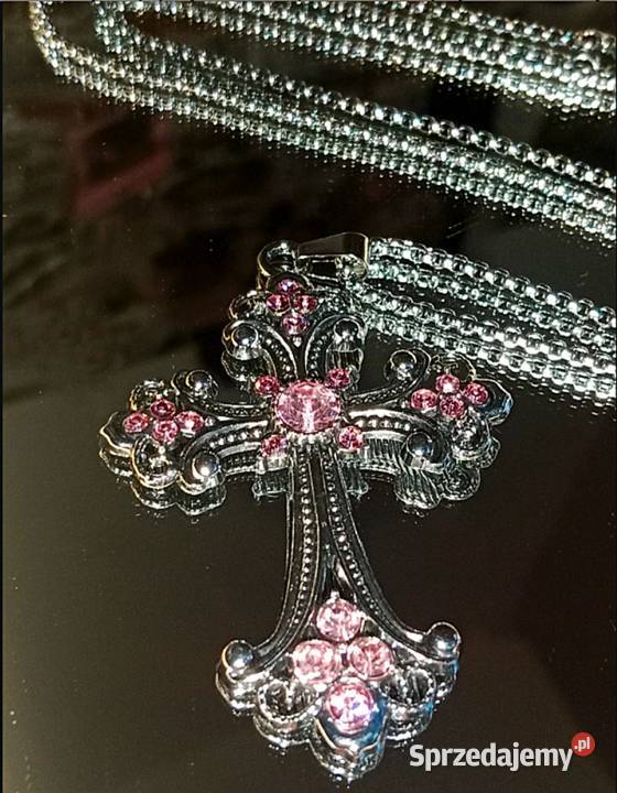 Naszyjnik Krzyżyk Wisiorek Zawieszka Metal