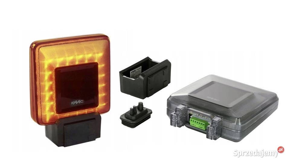 lampa ostrzegawcza FAAC XLED z anteną Napędy małopolskie Targanice