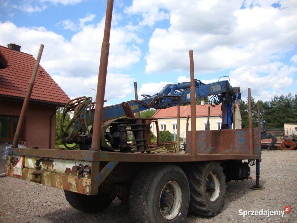 przyczepa leśna z HDS 7 metrów Czaplinek sprzedam