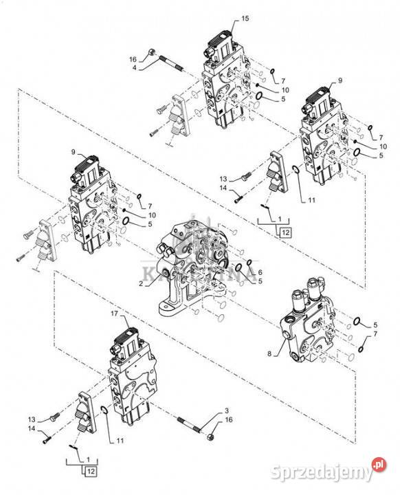 Holland T6090 T6070 Pokrywa 435643A1
