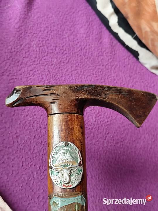 Oryginalna ciupaga turystyczna z PRL lata 70te Pozostałe Sosnowiec