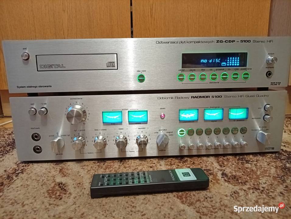 Amplituner Radmor 5100 i odtwarzacz ZGCDP 5100 Amplitunery