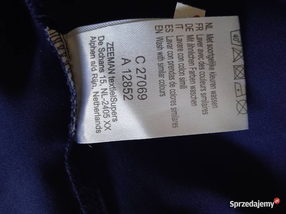 GRANATOWA BLUZECZKA JEDWABNA r 46 Moda i Styl