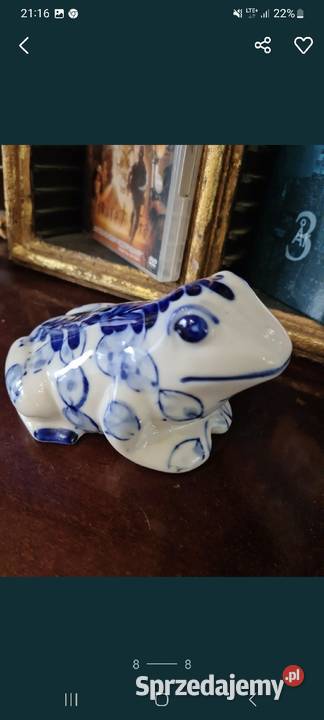 Porcelanowa żabka Przasnysz