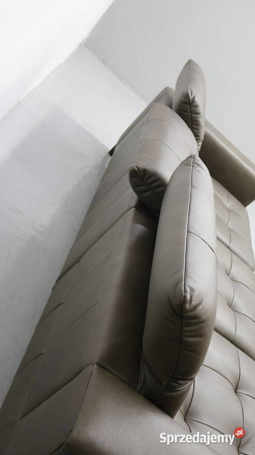 TOG Narożnik z funkcją spania skóra naturalna sprzedam