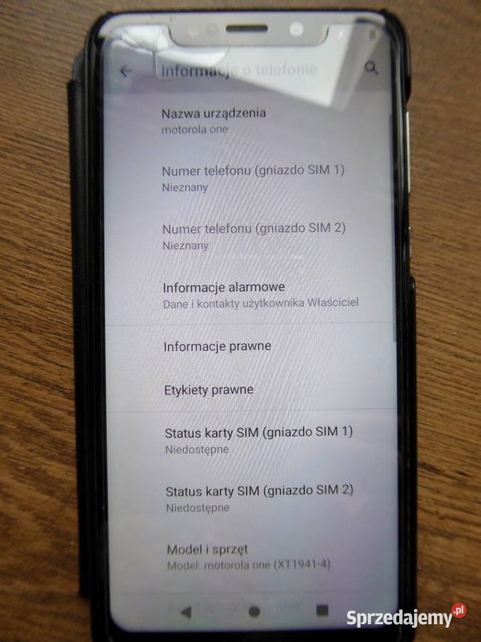 Motorola MOTO ONE XT19414 dual sim microsd 4gb