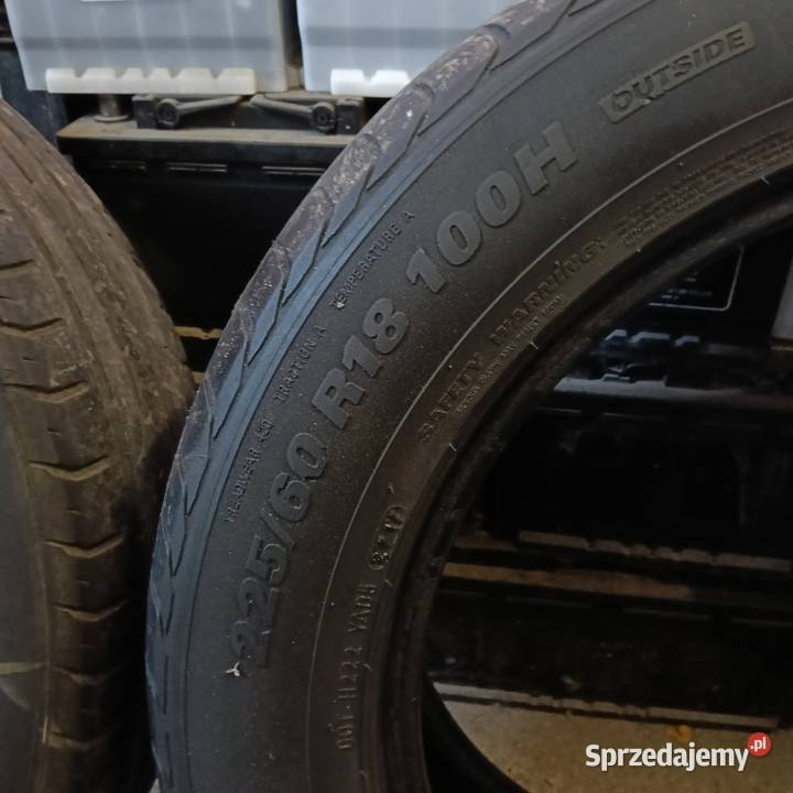 Sprzedam 4 opony letnie 225x60x18 KUMHO 225 Kielce sprzedam