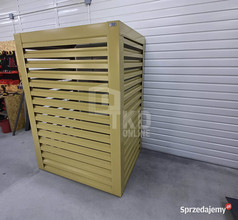 Osłona pompy ciepła 90x40x140 żółty Zabudowa wielkopolskie Jastrowie