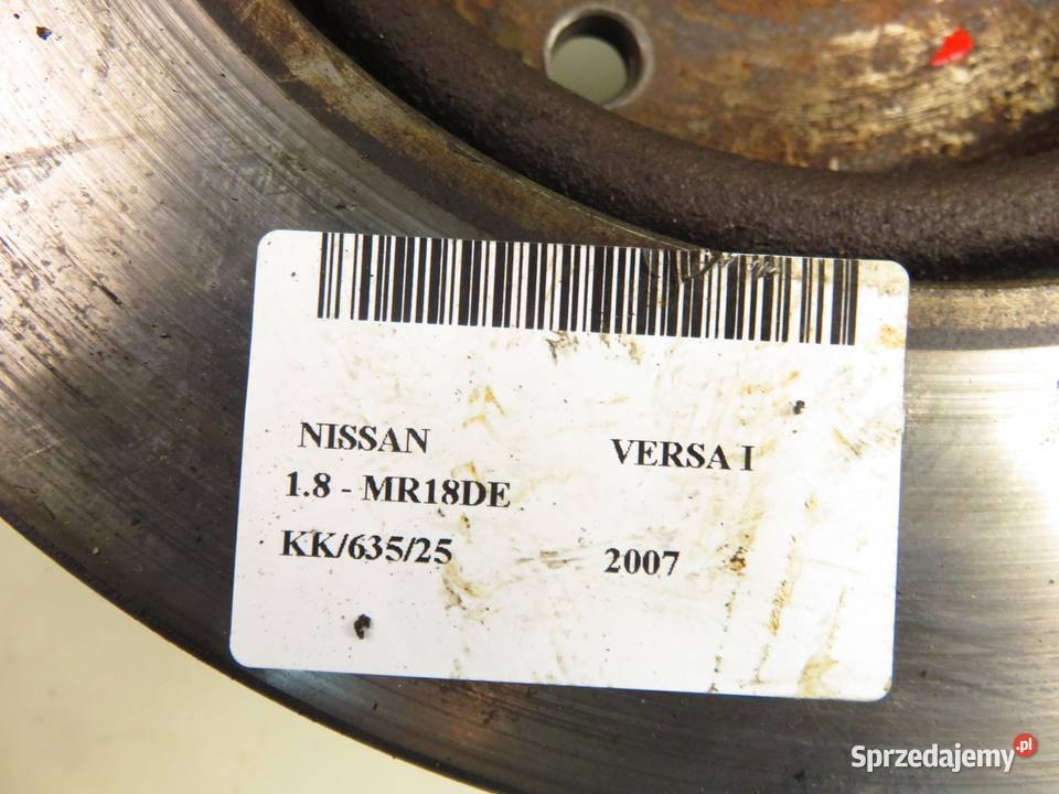 TARCZA HAMULCOWA PRZÓD NISSAN VERSA I 18 MR18DE sprzedam