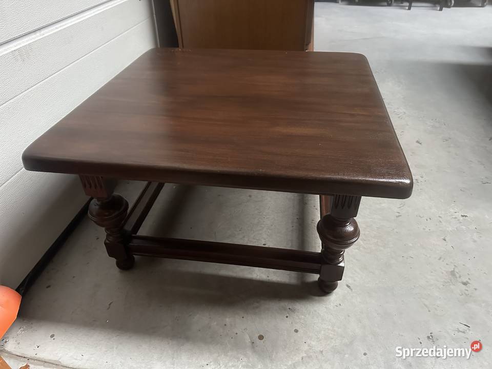 Masywna dębowa ława kwadratowa 90 Sławoszewek