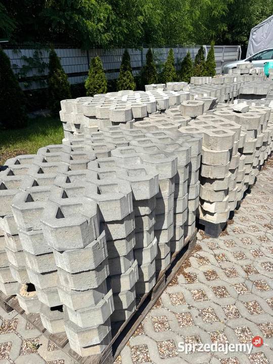 Płyta ażurowa szara kostka na parking chodnik mazowieckie