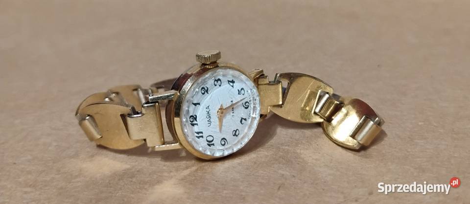 Zegarek Damski Czajka 17 JEWELS pozłacany AU Damskie Zegarki opolskie Opole