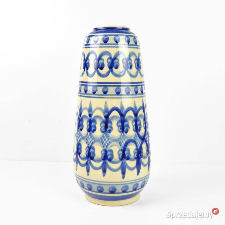 Duży ceramiczny wazon KLL Karl Louis Lehmann odcienie błękitu Ceramika i szkło Warszawa sprzedam