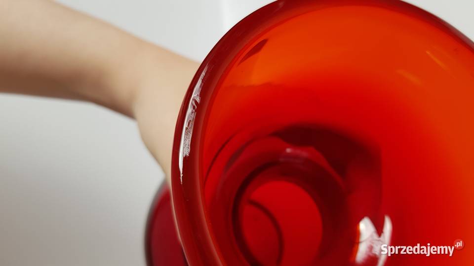Wazon Horbowy Huta Sudety szkło PRL Porcelana i szkło Dąbrowa Górnicza sprzedam