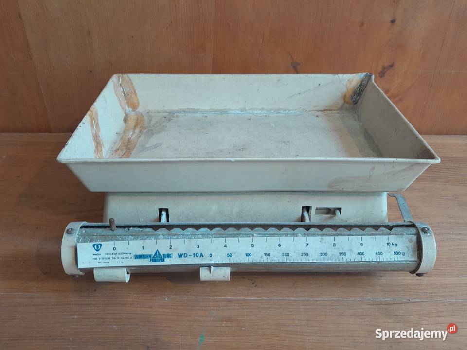 Stara waga PRL bezodważnikowa suwakowa zabytek