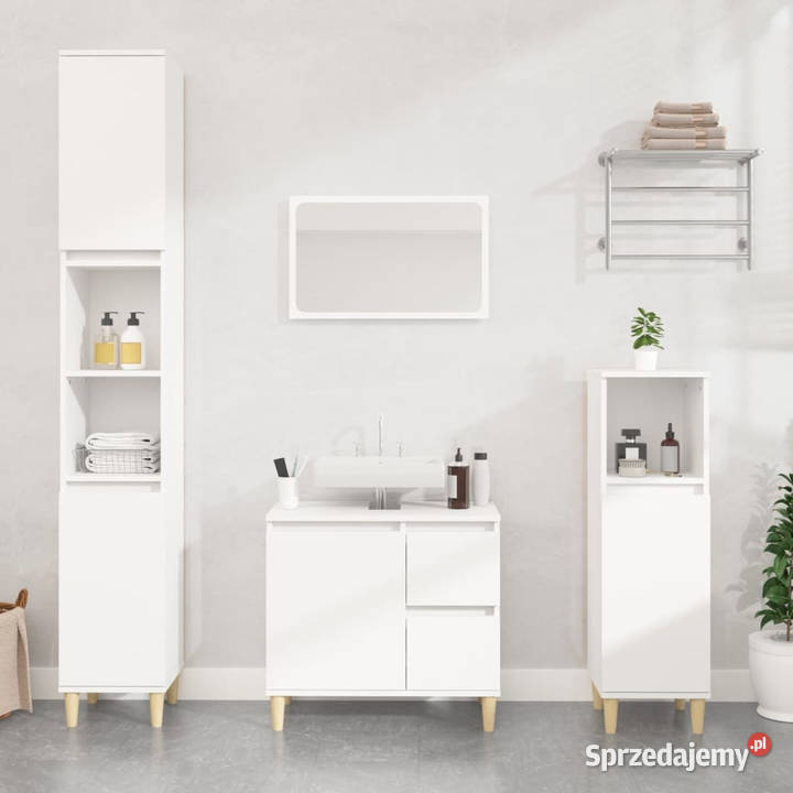 Szafka łazienkowa biała 30x30x100 materiał Warszawa
