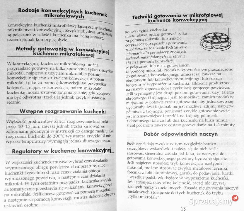 Potrawy z kuchenki mikrofalowej Carol Bowen miękka Chełm