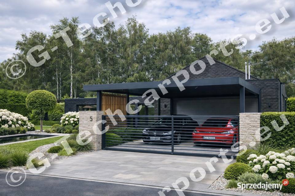 Carport stalowy 8x8 32 900 solidna wiata PREMIUM Bielsko-Biała