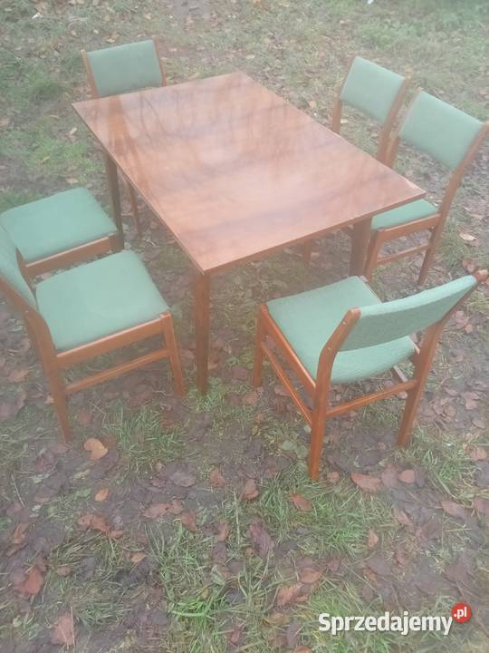 Stół sześć krzeseł do salon pokój kuchnia Czernikowo