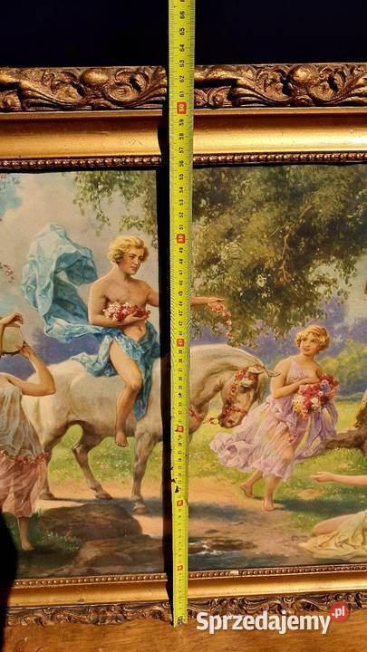 Duży obraz dekoracyjny scena mitologiczna piękna Świecie