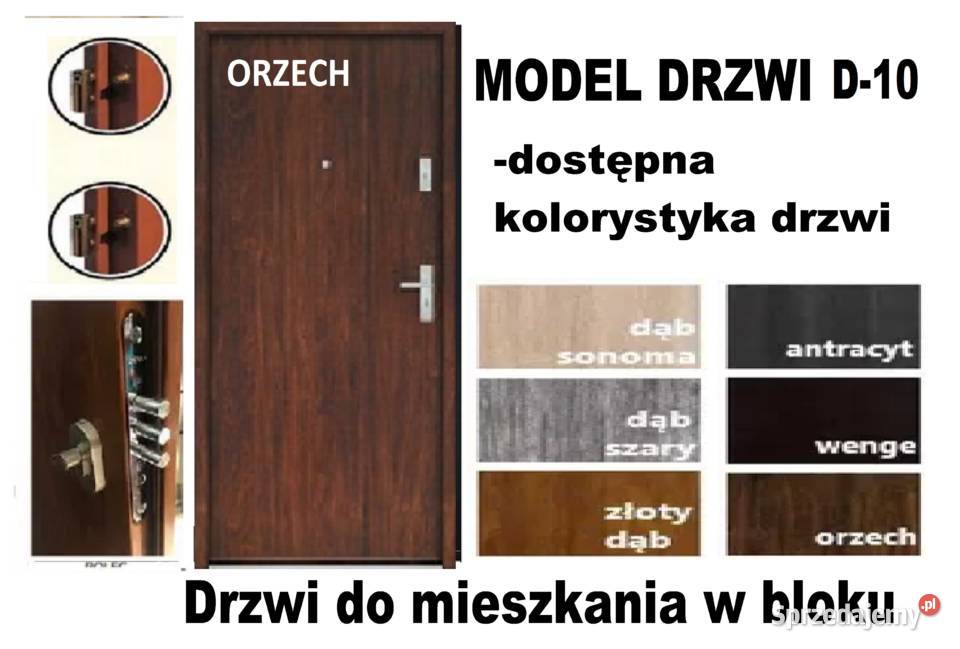 Drzwi zewnętrzne wejściowe metalowe i drewniane Myszków