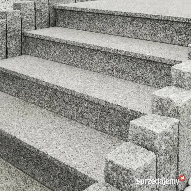 Schody i stopnie granitowe Strzegom prosto Katowice