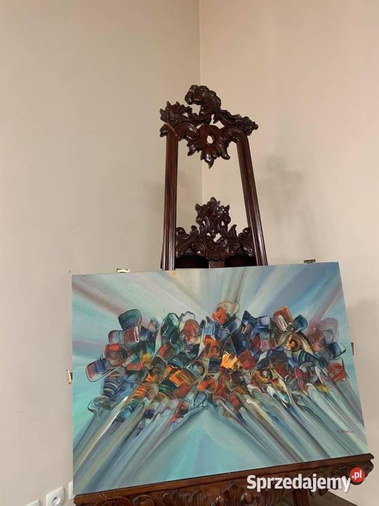 Obraz olejny pomalowany na płótnie Ostrów Wielkopolski