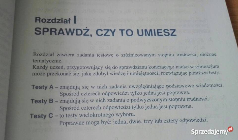 Matematyka wokół nas sprawdziany gimnazjum 3 pomorskie Gdańsk