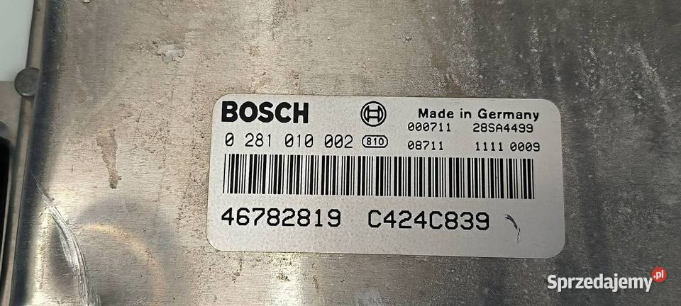 KOMPUTER SILNIKA ECU LANCIA LYBRA 0281010002 osobowe Pozostałe Lipno
