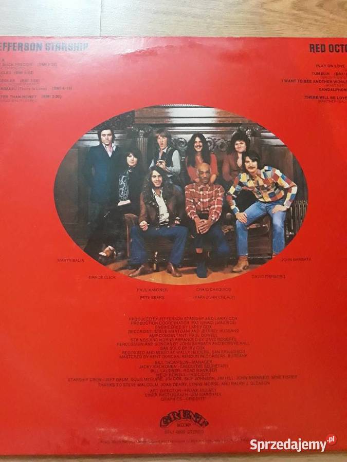JEFFERSON STARSHIP Red Octopus 1975 1 płyta Rzeszów
