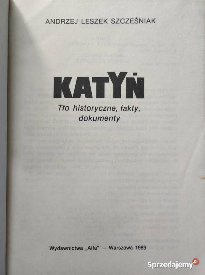 Katyń tło historyczne fakty dokumenty Andrzej miękka świętokrzyskie Kielce