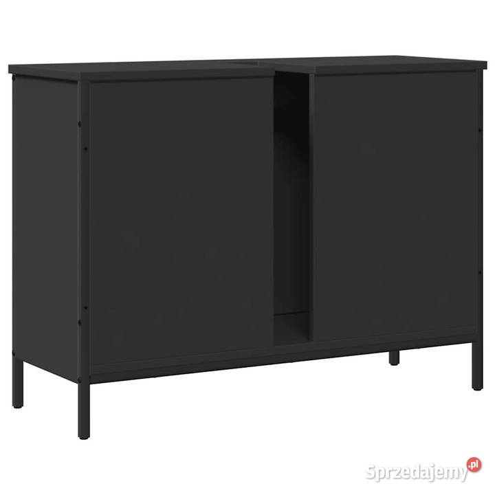 Szafka pod umywalkę czarna 80x30x60 WM842451 Toaletki Meble mazowieckie Warszawa