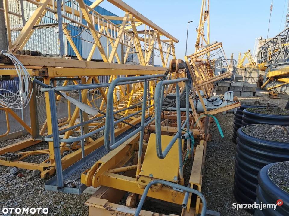 Żuraw wieżowy górnoobrotowy Potain MD 125 dolnośląskie Ligota Piękna