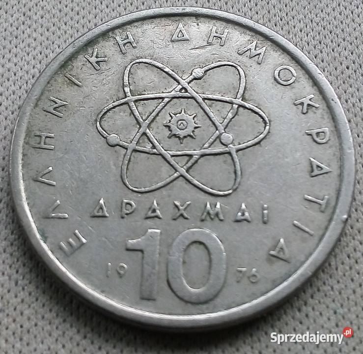 GRECJA10 DRACHM1976 rATOM Kolekcje Legionowo sprzedam