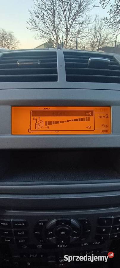 Wyświetlacz Peugeot 407 307 C4 C5 Sprzęt audio fabryczny Opoczno