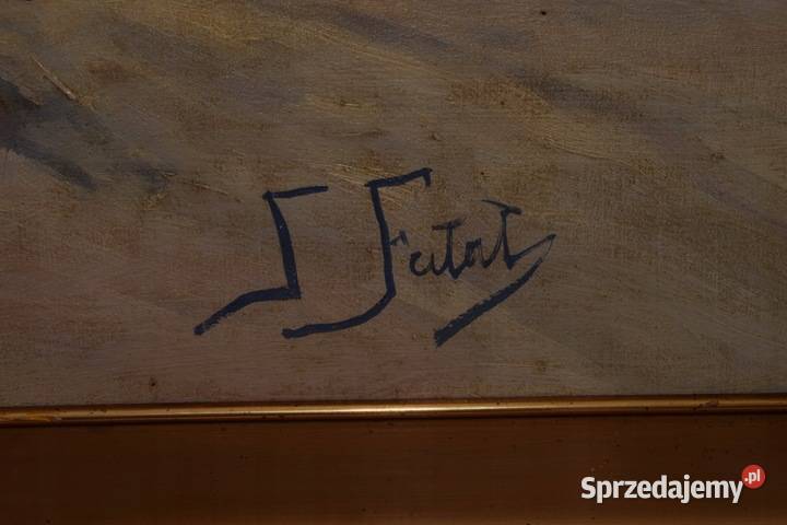 J Fałat Zimowy Pejzaż Wyprawa Na Polowanie Stary Kraków