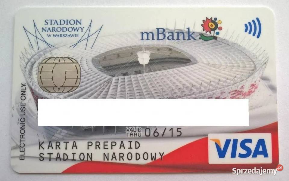 Karta kolekcjonerska Stadion Narodowy EURO2012 Nowy Świętów